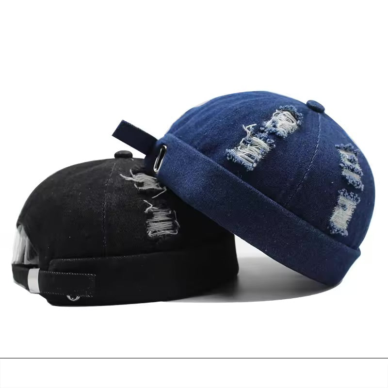 Brimless Denim Cap